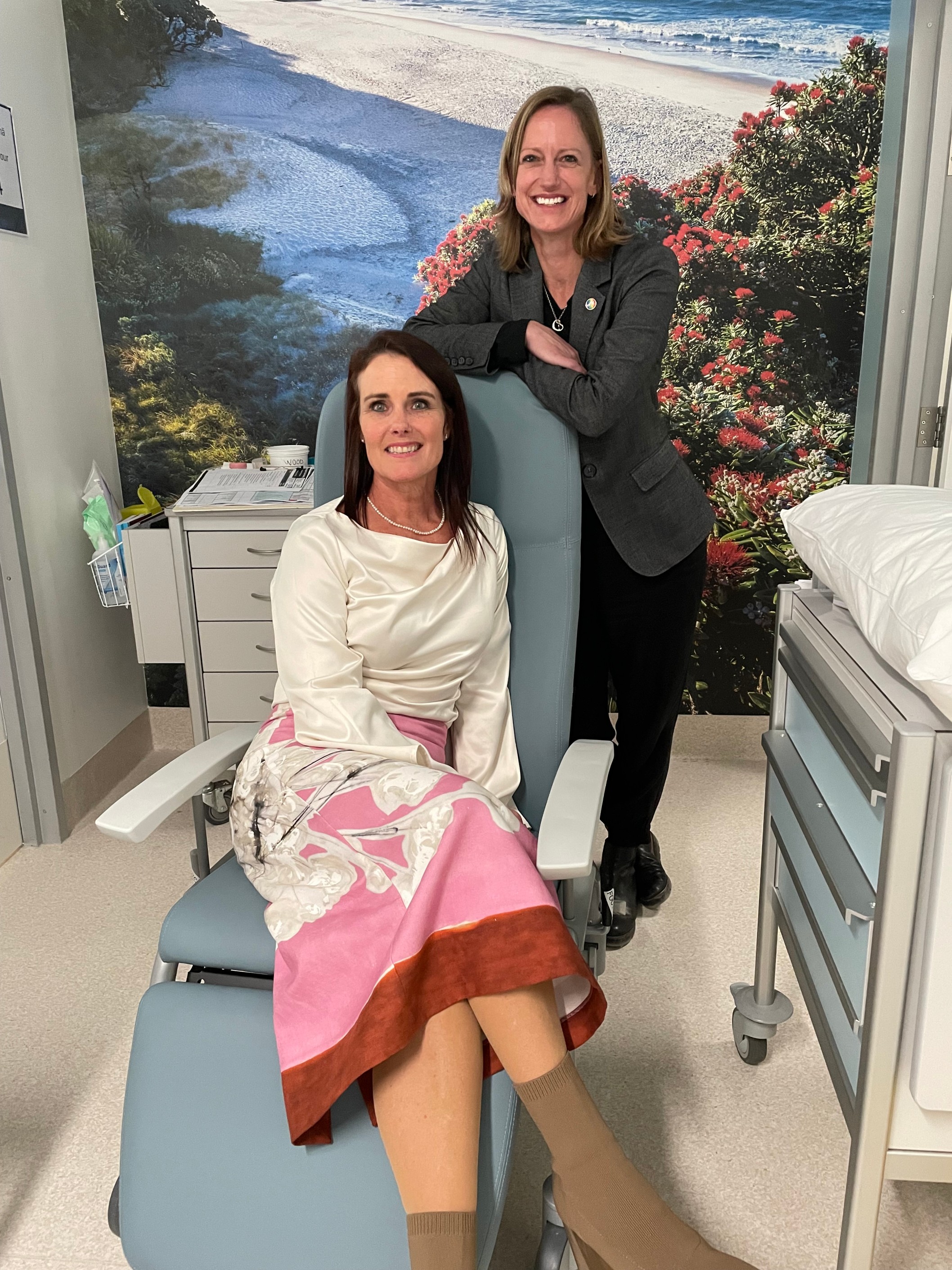 with Breastfeeding Chair: Charlotte von Dadelszen, Partner, Buddle Findlay, Wellington Chair of Buddle Findlay Board & Trustee of Buddle Findlay Child Health Foundation) and Olwin Kleve, National Marketing Director, Buddle Findlay (seated)