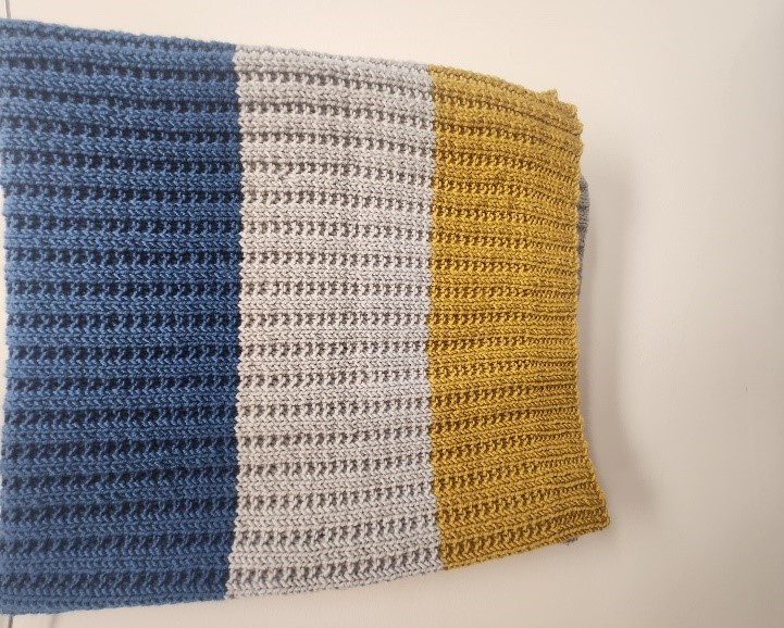 knitted baby blanket