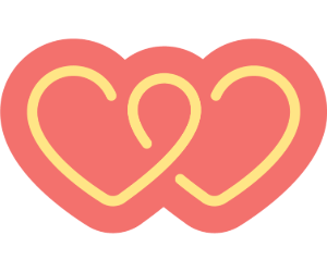 Wellington Hospitals Foundation double heart mark