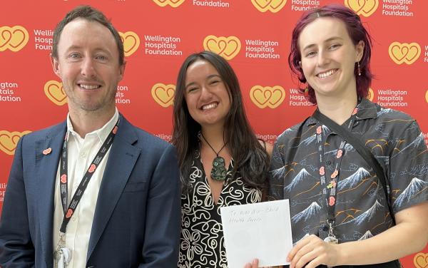 Korimako stands next to Guy and Rose.