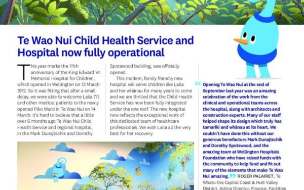 Screenshot of the Newsletter