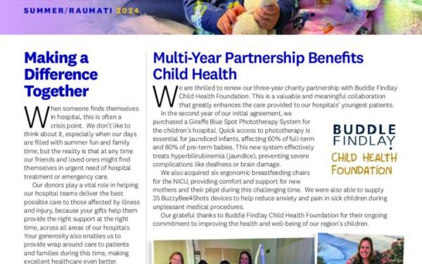 Screenshot of the Newsletter