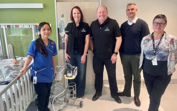 Grant Thornton and HealthNZ staff view medical equipment