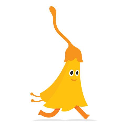 Image of Kowhai – one of the Kaitiaki Whānau characters