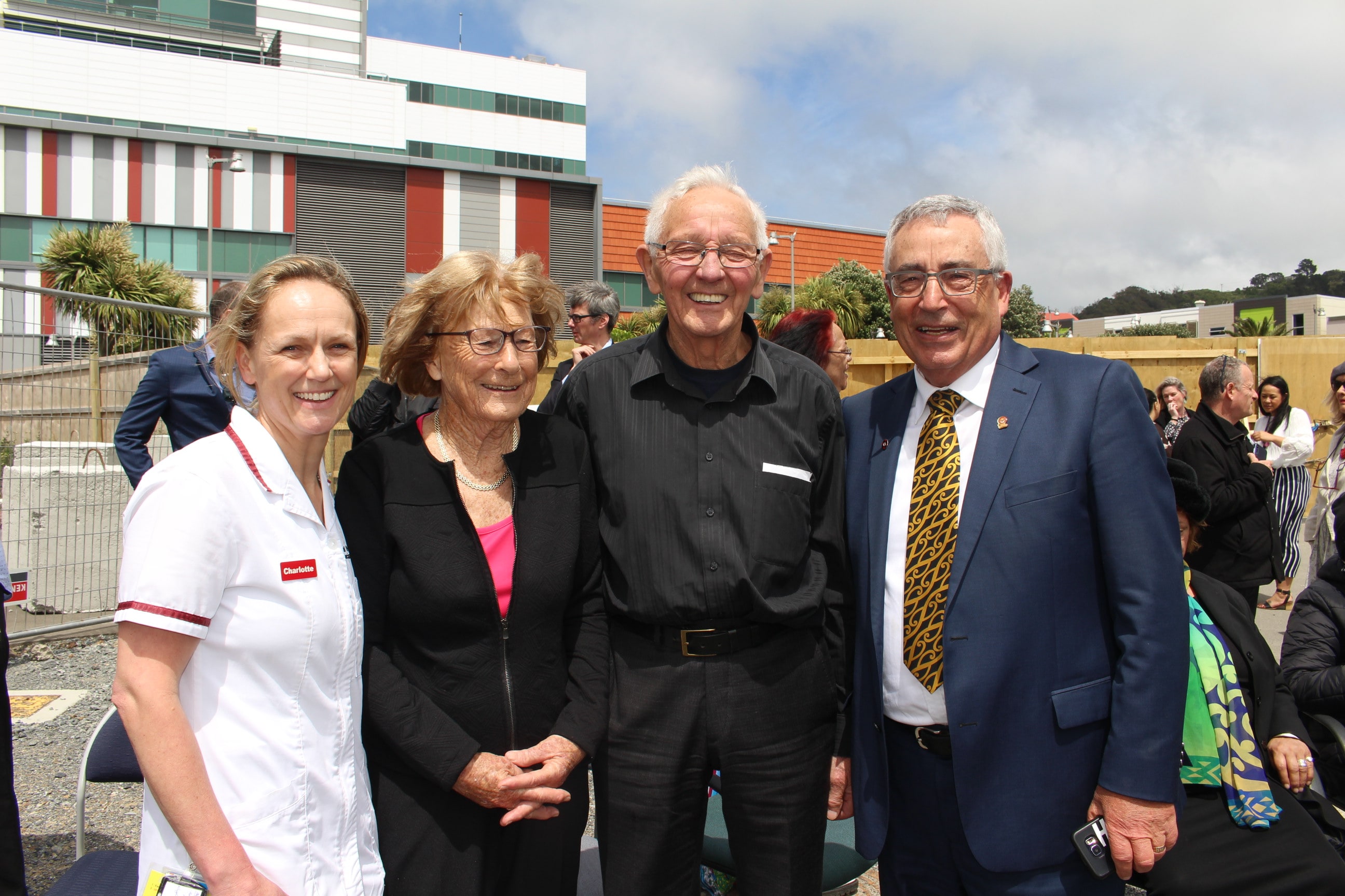 Charlotte, Dorothy, Mark and Bill at the ceremony