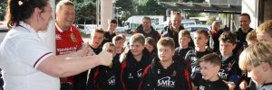 Ulster U11 Rugby Team visit Wellington Children's Hospital