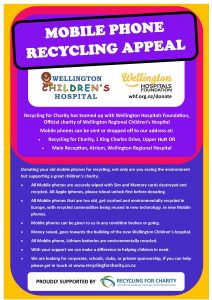 How to recycle your phone and support Wellington Children's Hospital!