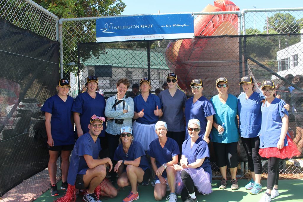Wellington Children's Hospital staff taking part in the tournament 